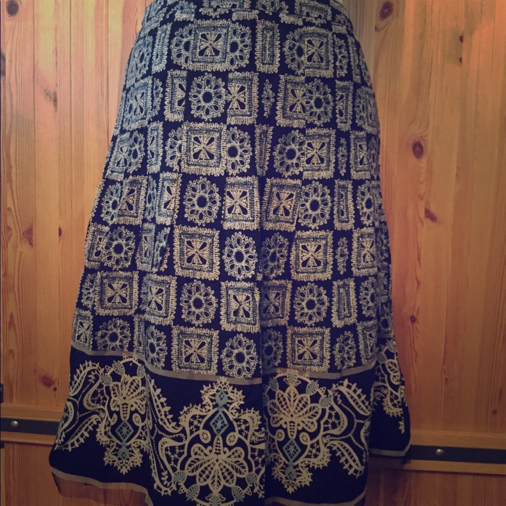 Mid calf length skirt